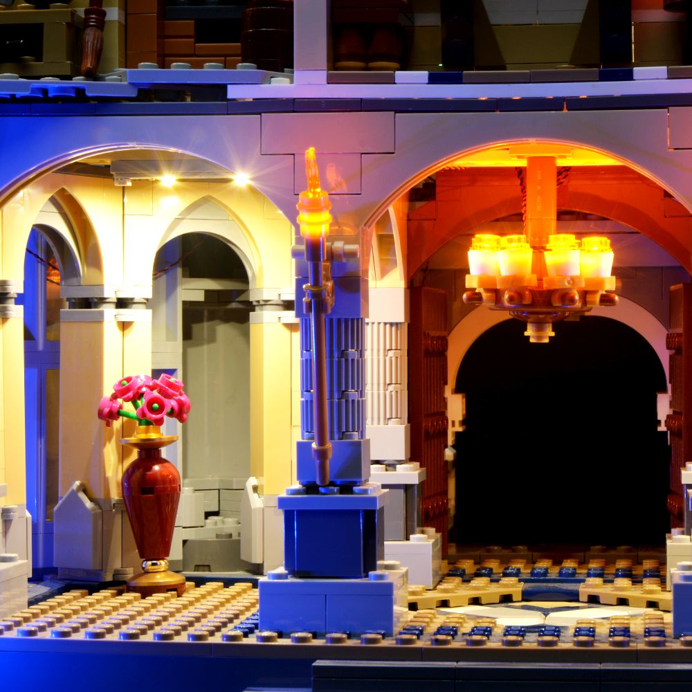 ledako 149 Led USB Multiport LED Beleuchtungsset für Lego® für 71040 Schloss 