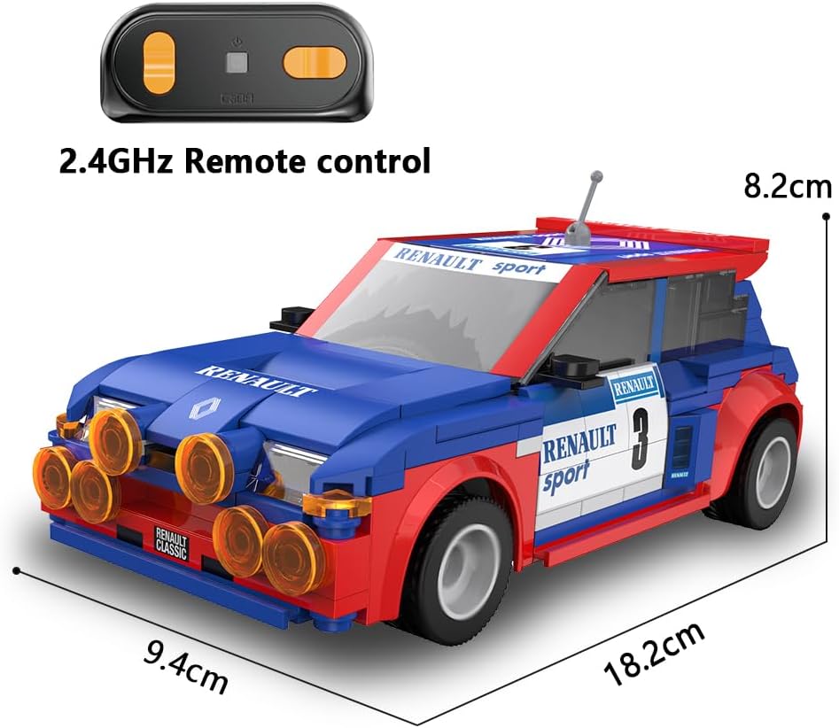 Der Sportwagen kann entweder per mitgelieferter Fernsteuerung oder per Smartphone gesteuert werden. Dank der kompakten Größe eignet sich der fertige Rennwagen perfekt zum Spielen, Sammeln oder Ausstellen.