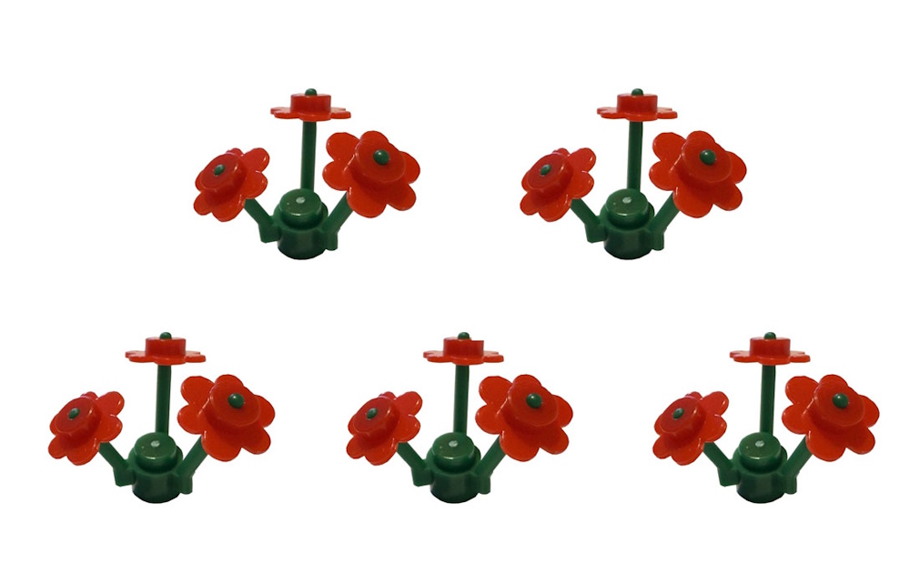 5 Blumen als Bundle bei Bestellmenge 1x.