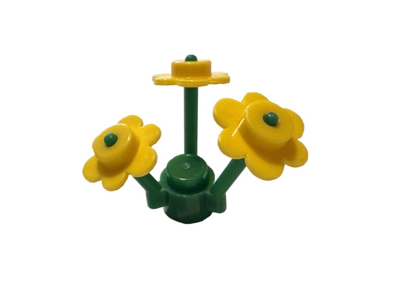 Klemos KL-50115 Klemmbaustein Blumen gelb (5 Stück)