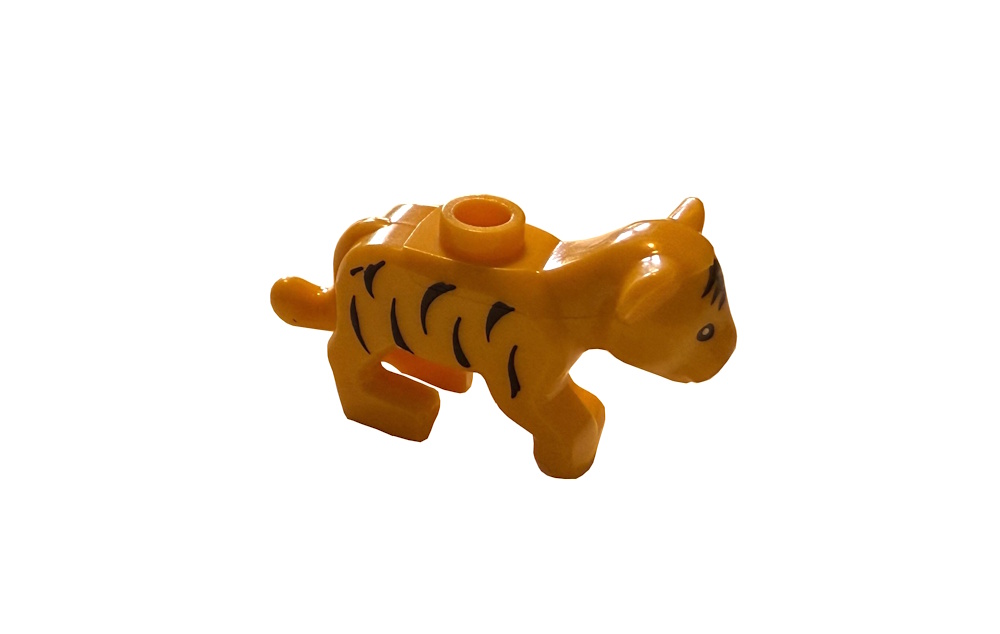 Klemos KL-40139 Klemmbaustein Baby Tiger gelb
