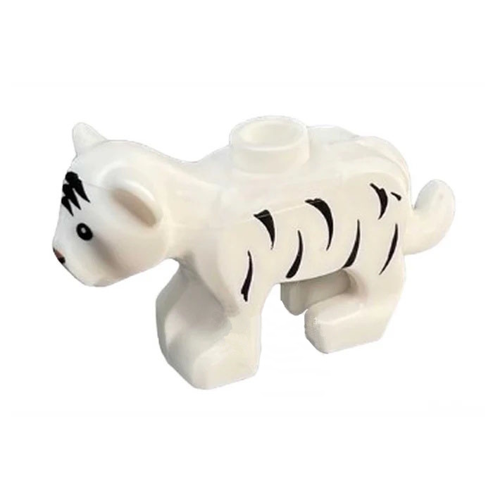 Der Tiger hat einen Noppen auf dem Rücken.