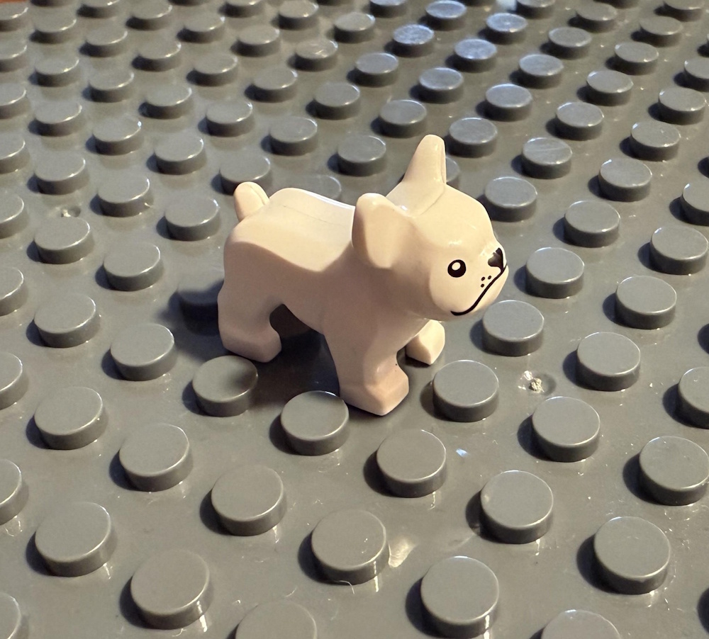 Der Hund kann, z.B. auf einer Grundplatte, befestigt werden (Grundplatten separat erhältlich).
