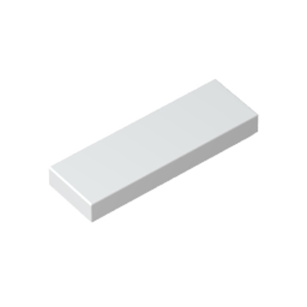 Individuell bedruckte Klemmbaustein-Fliese 1x3