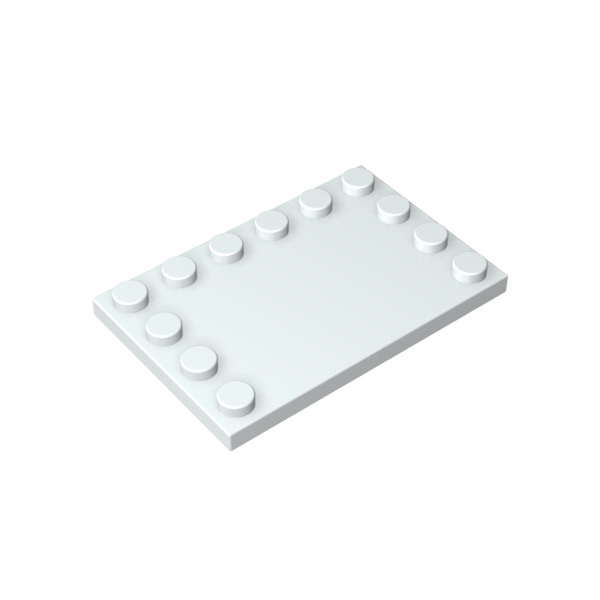 Individuell bedruckte Klemmbaustein-Fliese 4x6 mit Noppen