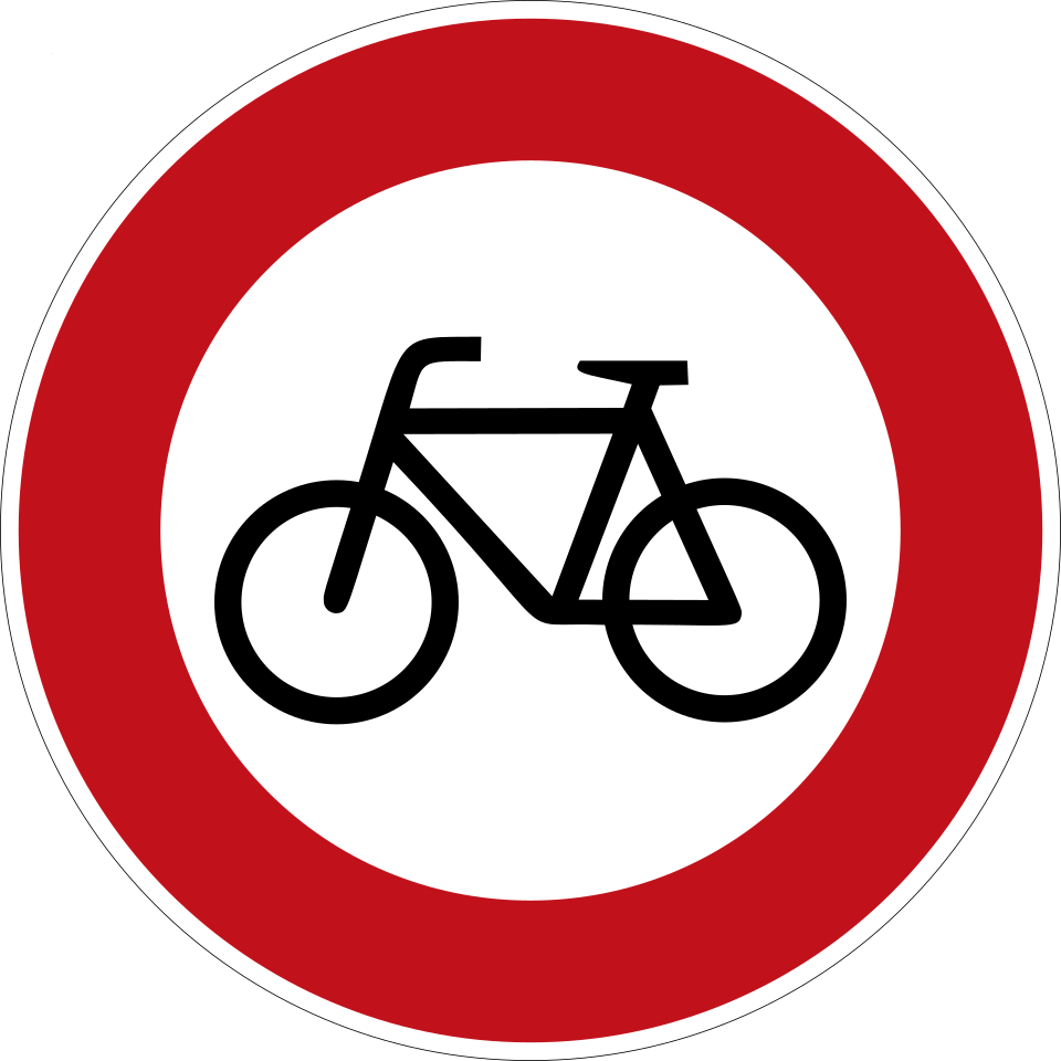 KL-11254 - Verkehrszeichen Verbot für Radverkehr 254