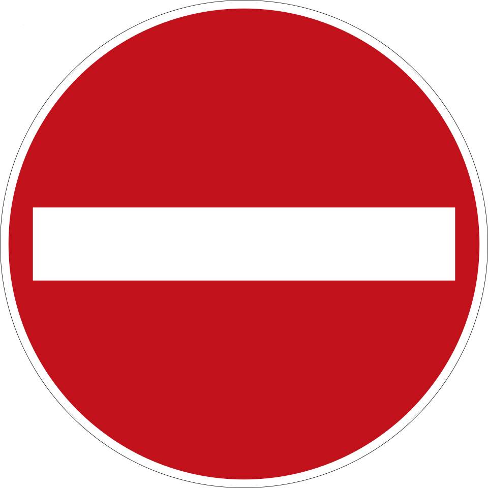 KL-11267 - Verkehrszeichen Verbot der Einfahrt 267