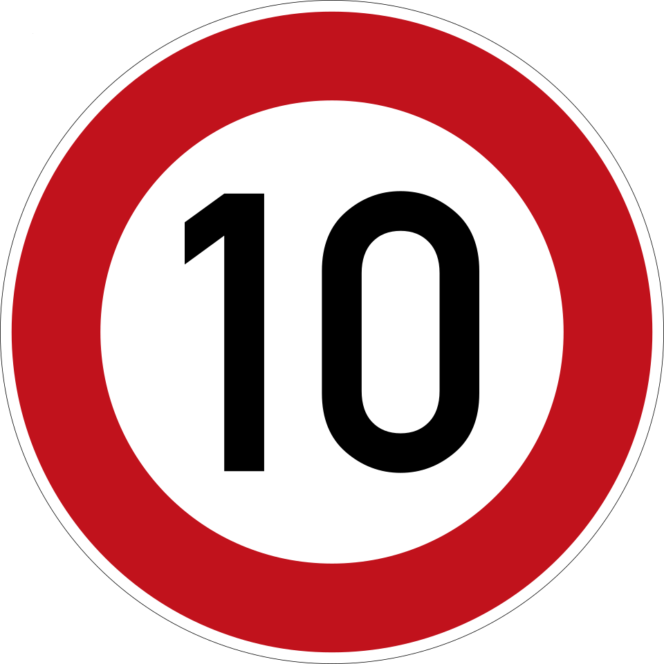 KL-11274-10 - Verkehrszeichen Zulässige Höchstgeschwindigkeit 274-10