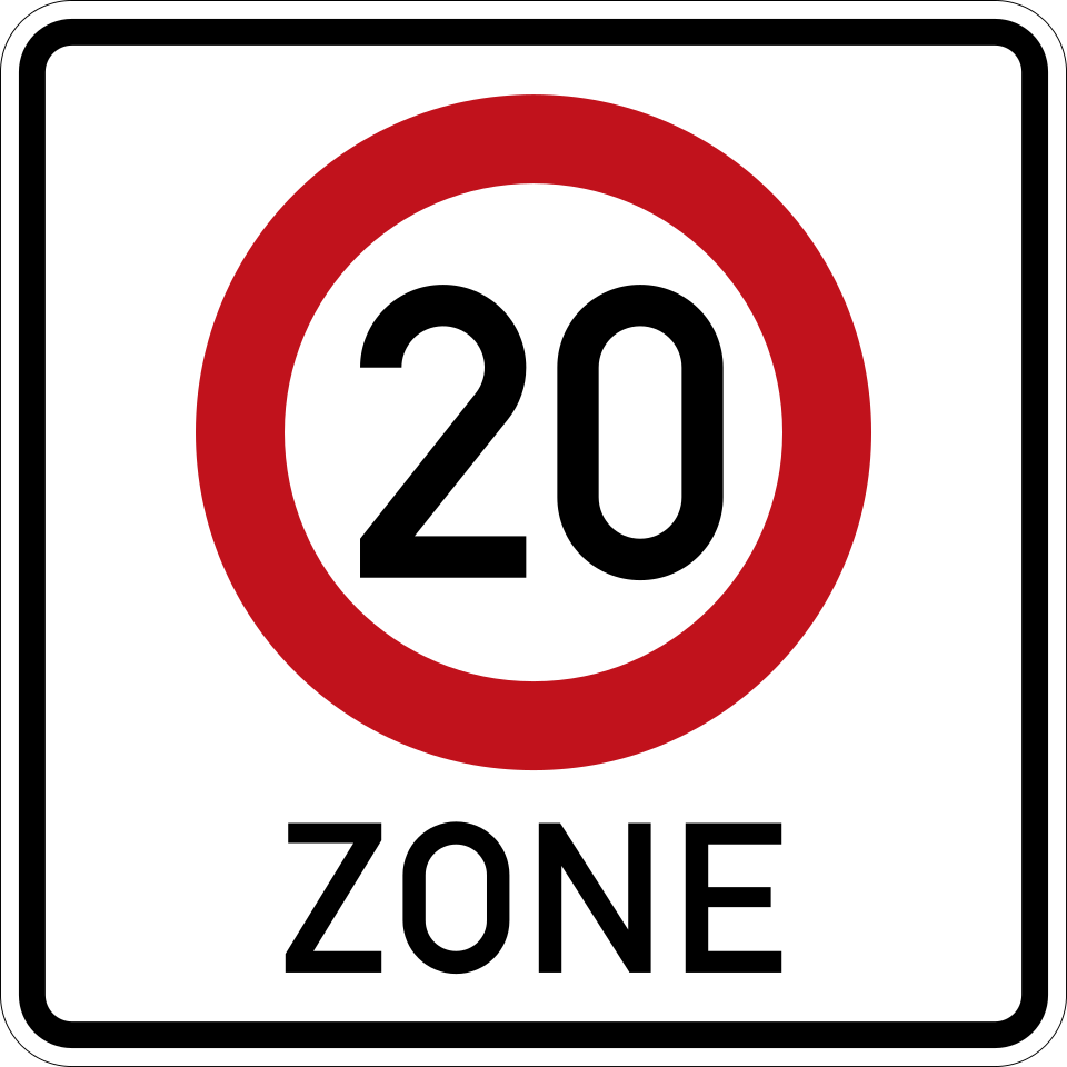 KL-11274-12 - Verkehrszeichen 20 Zone 274.1-20