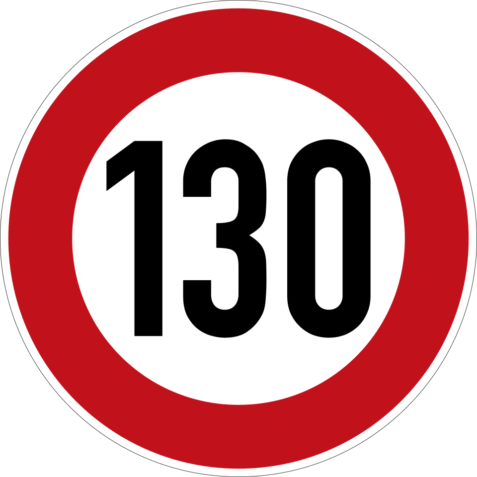KL-11274-130 - Verkehrszeichen Zulässige Höchstgeschwindigkeit 274-130
