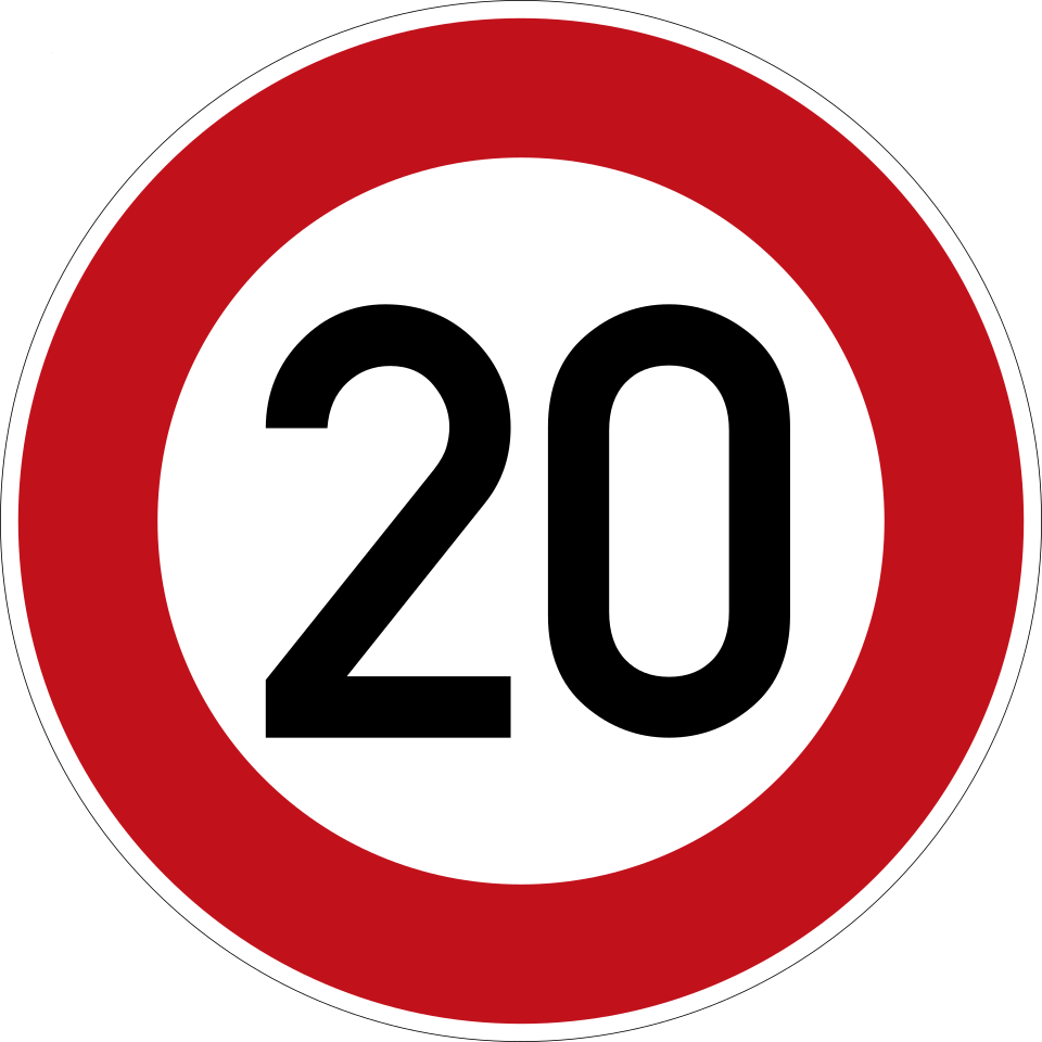 KL-11274-20 - Verkehrszeichen Zulässige Höchstgeschwindigkeit 274-20