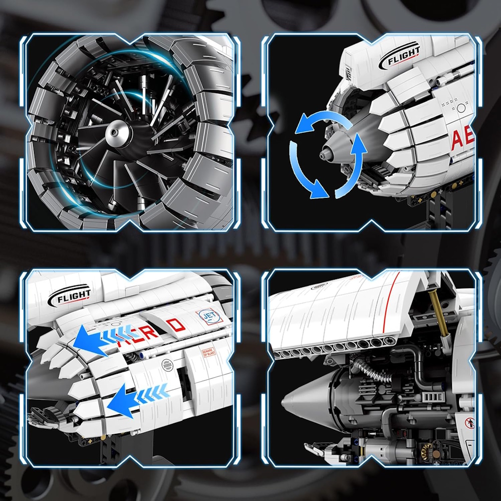 Dank integrierter Motorfunktion werden mechanische Abläufe sichtbar und das Modell erwacht zum Leben. 