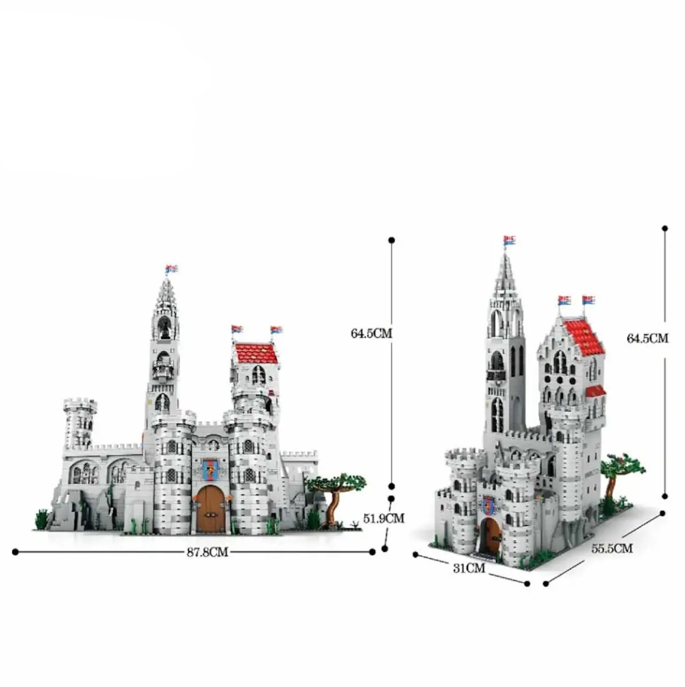 Die Maße des Modells: 55,5cm x 31cm x 64,5cm (geschlossen). Und 87,8cm x 51,9cm x 64,5cm (geöffnet).