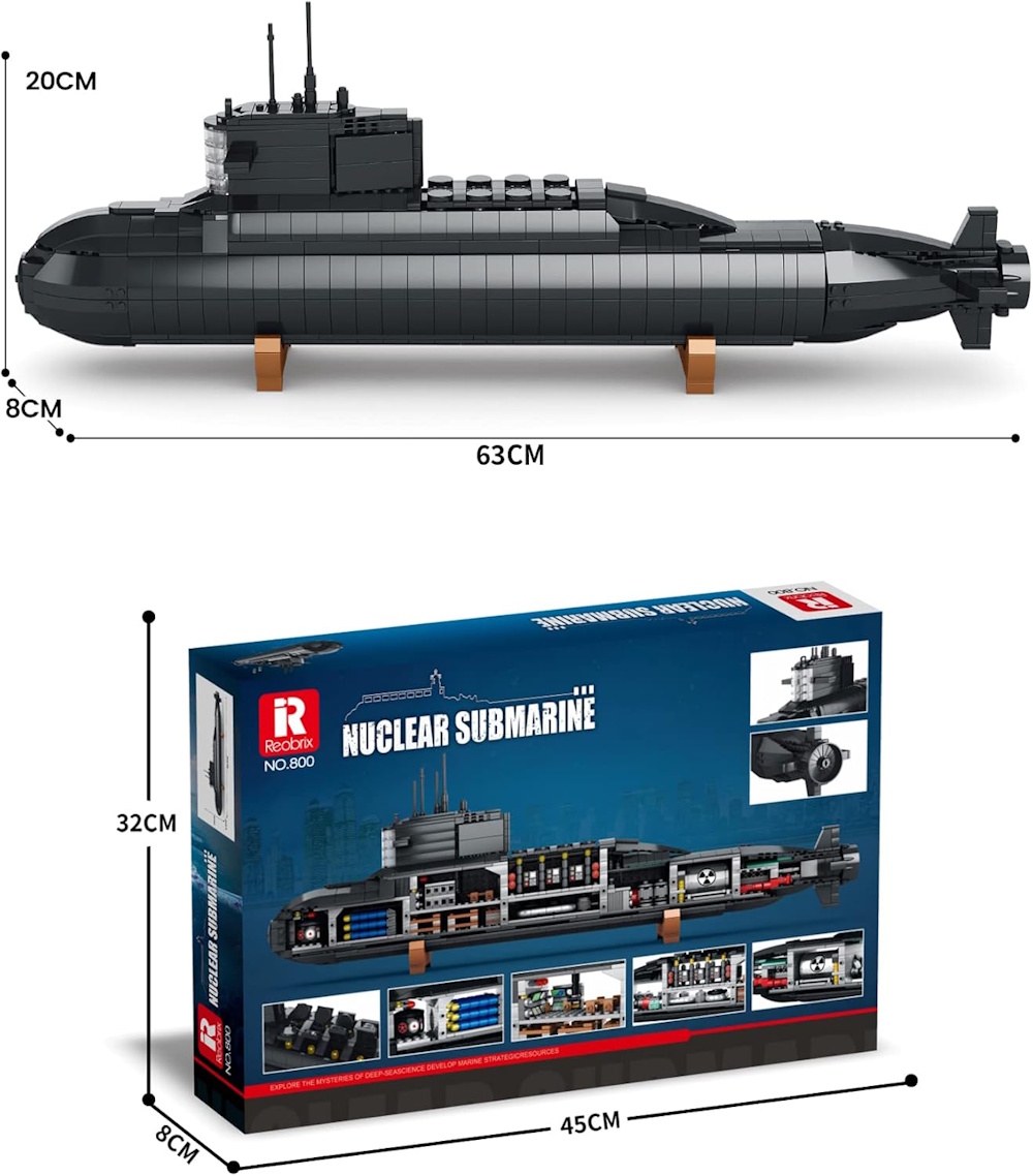 Die Maße des Modells: 8cm x 20cm x 63cm (B x H x T).