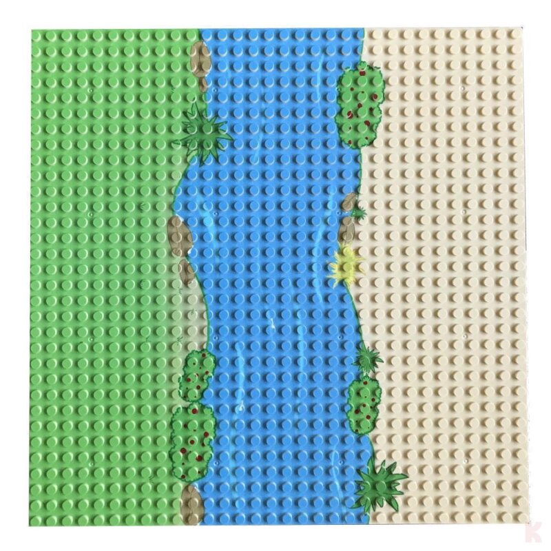 Klemos KL-20003 Klemmbaustein Grundplatte 32x32 Strand (25cmx25cm)
