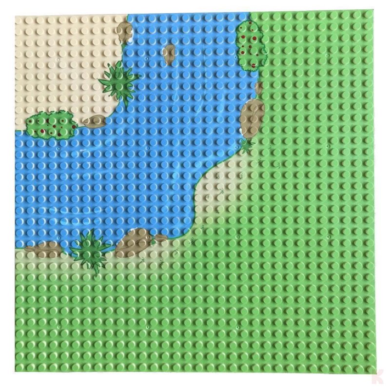 Klemos KL-20003 Klemmbaustein Grundplatte 32x32 Strand (25cmx25cm) Strand gerade