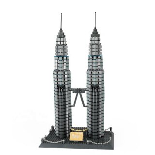 Wange 5213 Architektur Petronas Towers von Kuala Lumpur Klemmbaustein