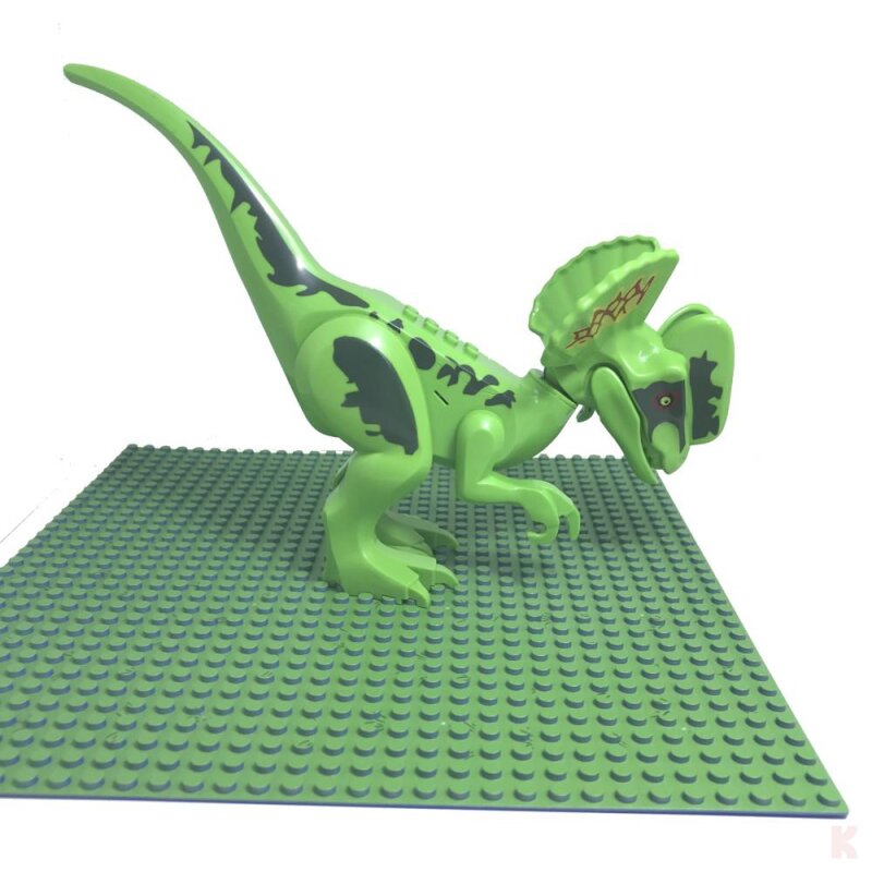 Klemos KL-40079 Klemmbaustein Dinosaurier Dilophosaurus groß mit Sound