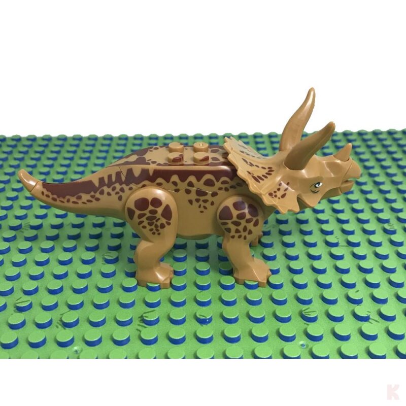 Klemos KL-40031 Klemmbaustein Dinosaurier Triceratops