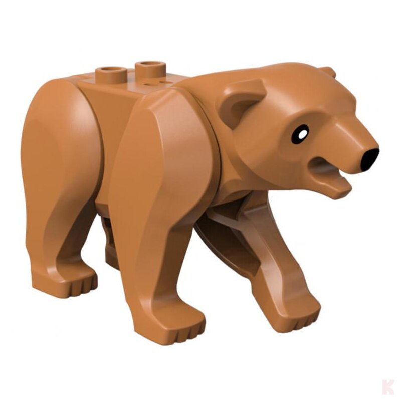 Klemos KL-40023 Bär braun Klemmbaustein