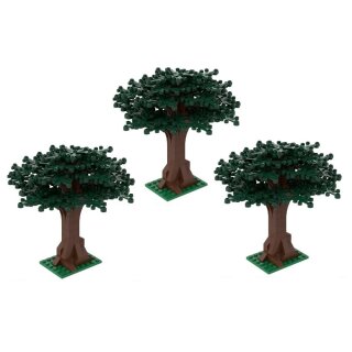 ST-99004-3 Klemmbausteine 3er Set Großer Baum dunkelgrün