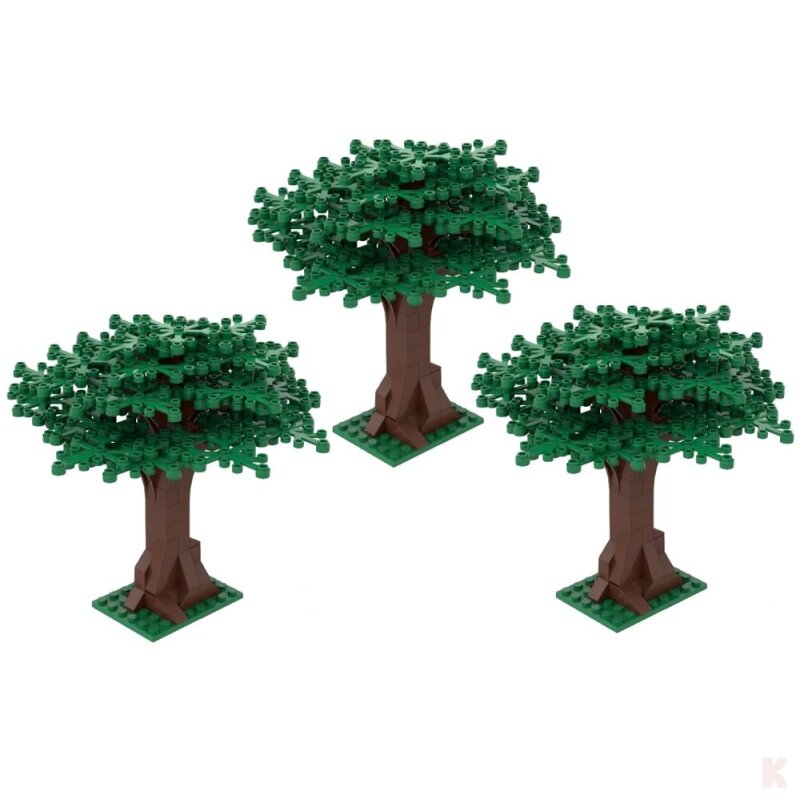 ST-99005-3 Klemmbausteine 3er Set Großer Baum grün Klemmbausteine