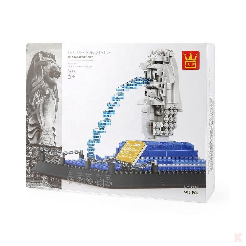 Wange 4218 Architektur Merlion Statue von Singapur