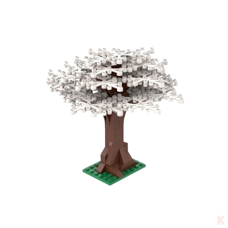 ST-99008-3 Klemmbausteine 3er Set Großer Baum weiß