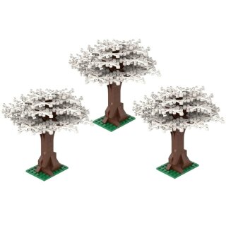 ST-99008-3 Klemmbausteine 3er Set Großer Baum weiß Klemmbausteine