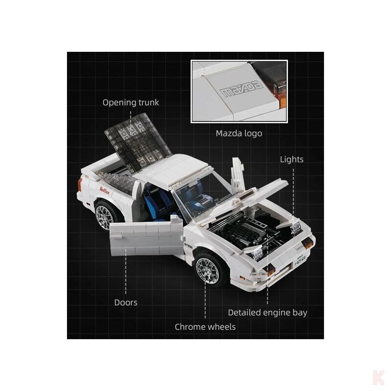 CaDA C61022W Mazda FC3S RX-7 weiß