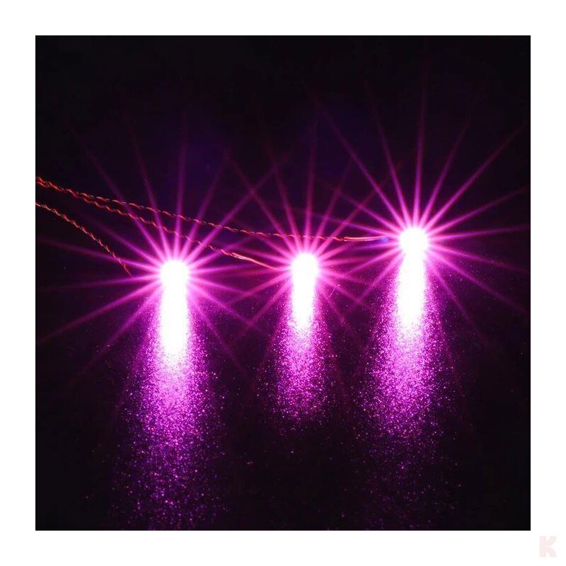 Briksmax BXA13_3 30cm Einzel LED Pink (3 Stück)