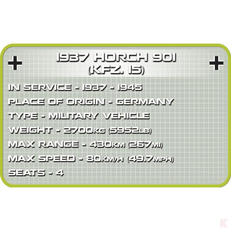 Cobi 2405 1937 Horch 901 KFZ.15