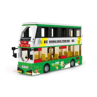 Wange 5971 Intercity Doppeldecker Tour Bus Klemmbausteine