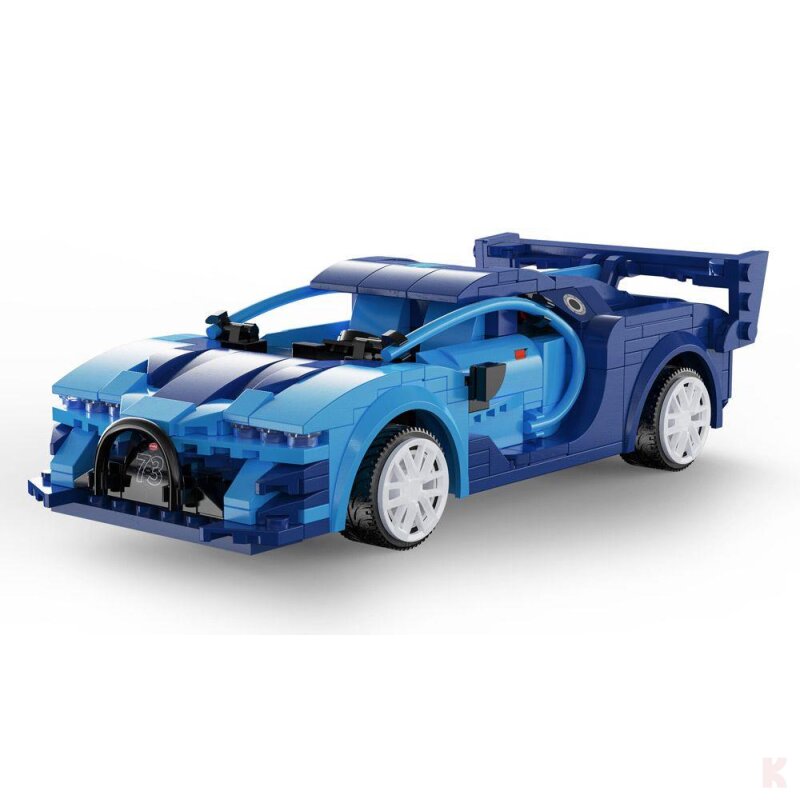 CaDA C51073W Blauer RC Sportwagen Klemmbaustein