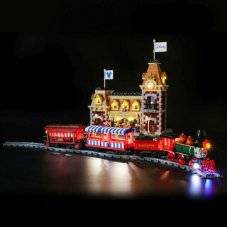 Briksmax BX244 LED Beleuchtungsset für LEGO® Disney Zug mit Bahnhof 71044 Beleuchtung