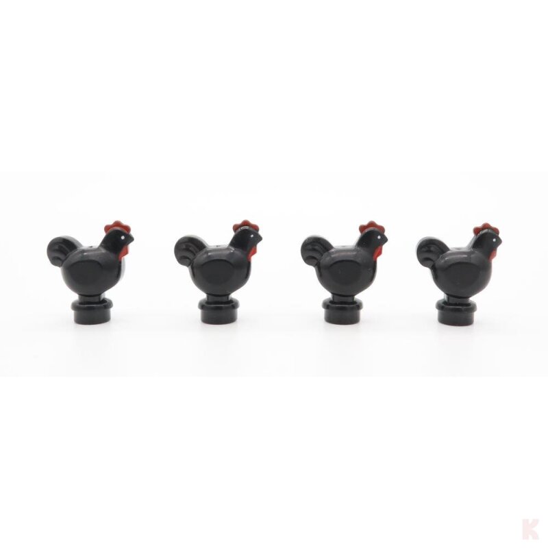Klemos KL-40105 Klemmbaustein Huhn schwarz (4 Stück)