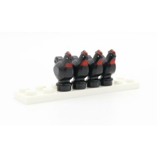 Klemos KL-40105 Klemmbaustein Huhn schwarz (4 St&uuml;ck)