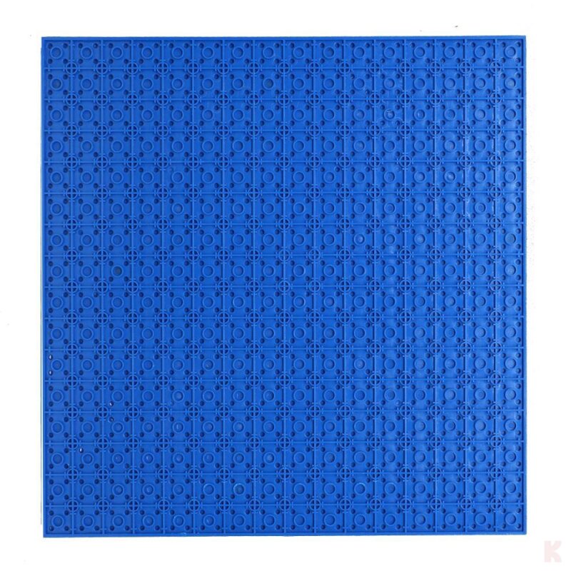 Klemos KL-20050 Klemmbaustein Grundplatte 32x32 Blau beidseitig (25cmx25cm)