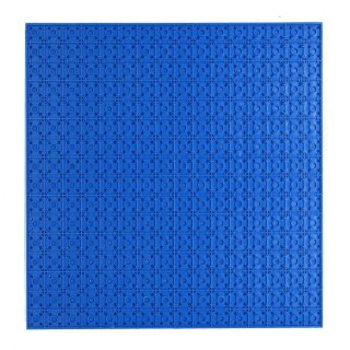 Klemos KL-20050 Klemmbaustein Grundplatte 32x32 Blau beidseitig (25cmx25cm)