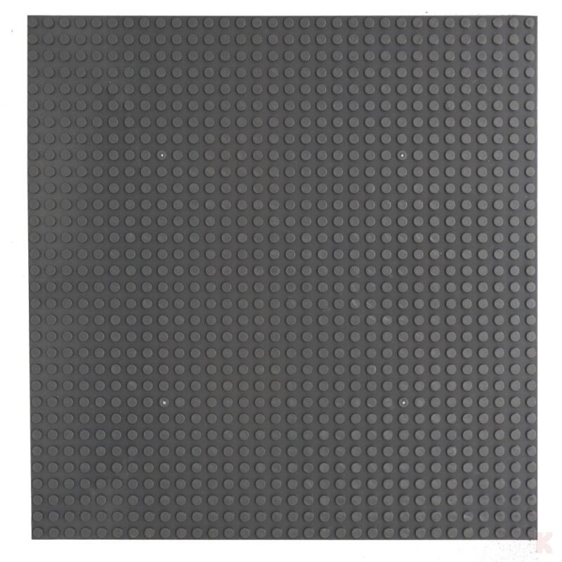 Klemos KL-20051 Klemmbaustein Grundplatte 32x32 Dunkelgrau beidseitig (25cmx25cm) Klemmbaustein