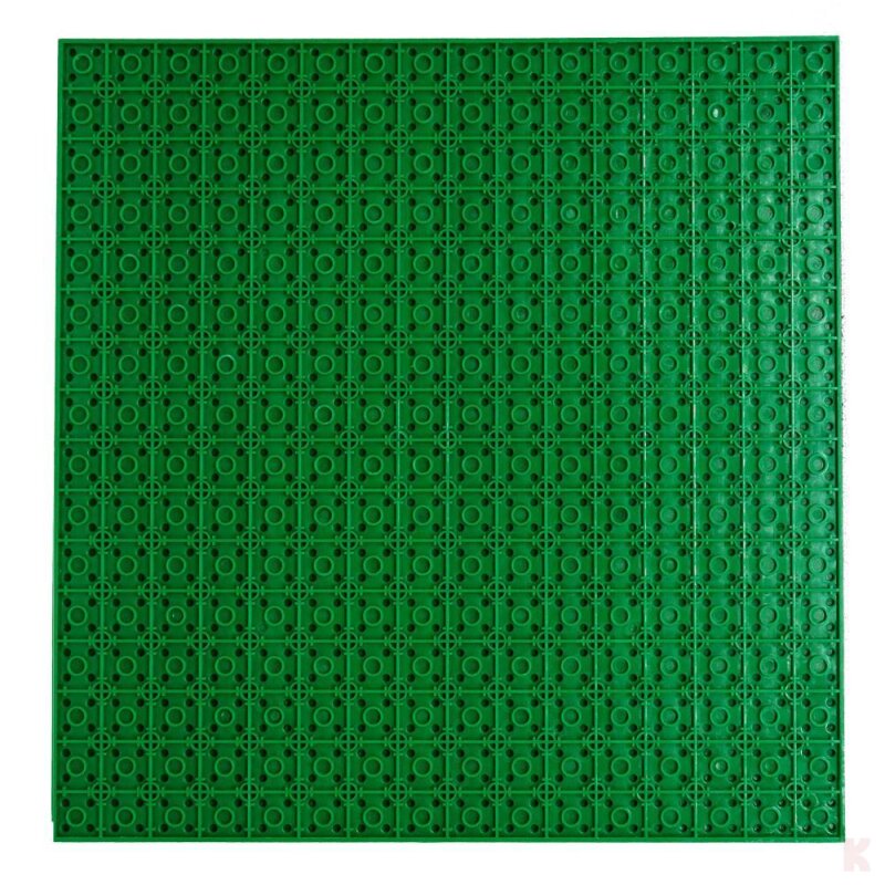 Klemos KL-20052 Klemmbaustein Grundplatte 32x32 Dunkelgrün beidseitig (25cmx25cm)