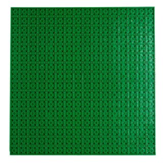 Klemos KL-20052 Klemmbaustein Grundplatte 32x32 Dunkelgr&uuml;n beidseitig (25cmx25cm)