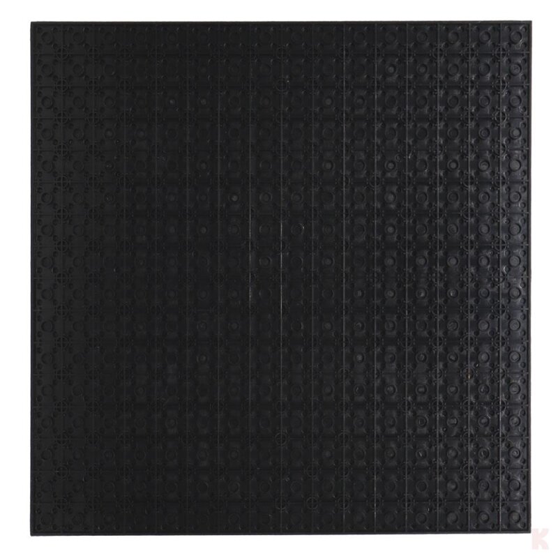 Klemos KL-20055 Klemmbaustein Grundplatte 32x32 Schwarz beidseitig (25cmx25cm)