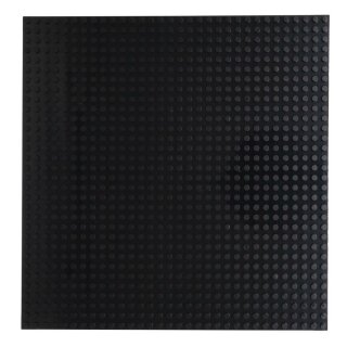 Klemos KL-20055 Klemmbaustein Grundplatte 32x32 Schwarz beidseitig (25cmx25cm) Klemmbaustein