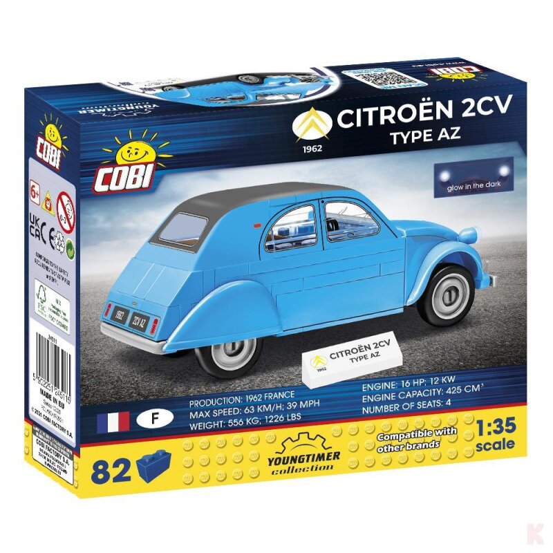 Cobi 24511 Youngtimer Citroën 2CV Type AZ 1962