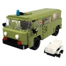 Gamedealer XO001 UAZ 452 Buchanka Russischer Militär Kleinbus Klemmbaustein