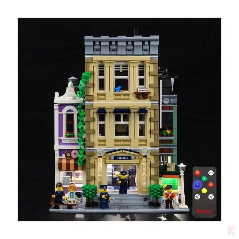 Briksmax BX411 LED Beleuchtungsset für LEGO® Polizeistation 10278 Beleuchtung
