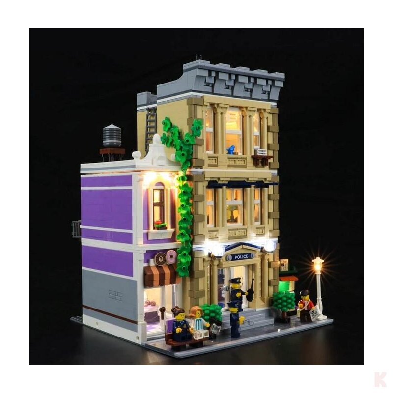 Briksmax BX411 LED Beleuchtungsset für LEGO® Polizeistation 10278