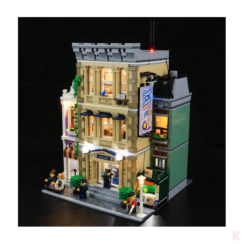 Briksmax BX411 LED Beleuchtungsset für LEGO® Polizeistation 10278