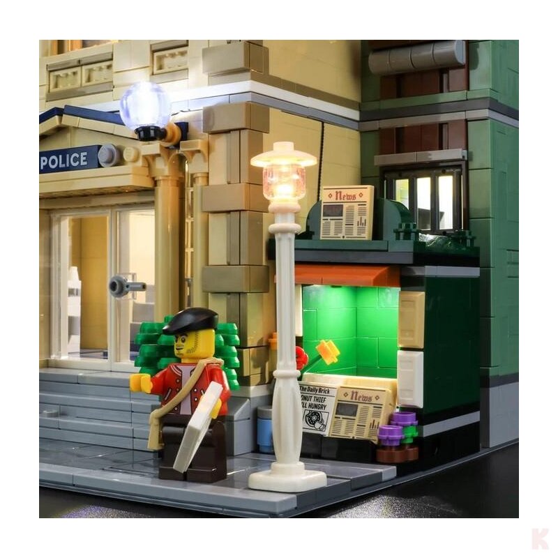 Briksmax BX411 LED Beleuchtungsset für LEGO® Polizeistation 10278